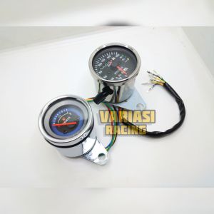 SPEEDOMETER/KILOMETER PLUS AMPER BENSIN VARIASIMOTOR MODIFIKASI UNIVERSAL