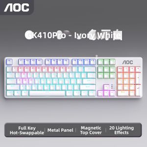 AOC | Wireless 3-Mode Hot-Swappable Mechanical Keyboard Gaming and Office Use