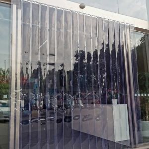 Indoor and Outdoor Transparent Air Conditioning Soft Curtain Strip Screen Insulation Windproof PVC Door Curtain Strip