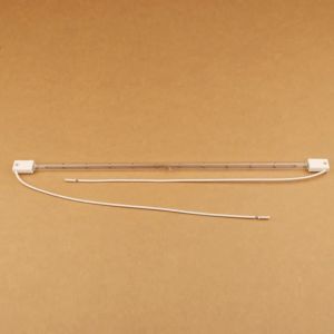 4 PCS 350mm/650mm 220V 1000W Infrared Heater Vacuum Halogen IR Lamp Transparent Quartz Tube