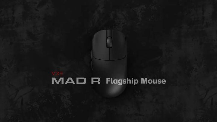 VXE MAD R Series เมาส์เกมมิ่งไร้สาย 8K น้ำหนักเบา แบตในตัว 30000DPI Sensor PAW3395/PAW3950 Standard
