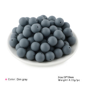 30/50pcs New 19mm Silicone round beads For Jewelry Making DIY Bracelet Necklace Keychain Pen Etc Handmade Accessories