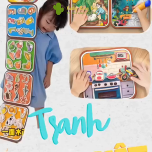 Tranh Tô Màu Nước Ma Thuật Tự Xóa Kèm Bóc Dán 2In1 Cho Bé Phát Triển Tư Duy Xương Rồng Nhỏ