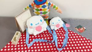 Cinnamoroll ShoulderBag Boneka Sanrio Lucu Tas Selempang Bahan silikon tidak mudah basah