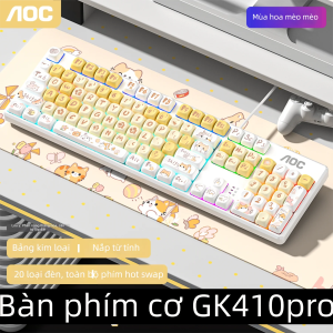 AOC | Wireless 3-Mode Hot-Swappable Mechanical Keyboard Gaming and Office Use