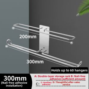 GUANGMANZHI | Hanging Multi-functional Stainless Steel Clothes Hanger
