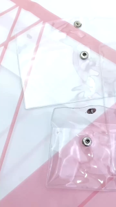 PST Pouch Kosmetik Transparant Tas Make Up Transparan Bahan Mika PVC Tempat Pensil Tempat Alat Tulis Dompet Transparan Tempar Penyimpanan Serbaguna Murah