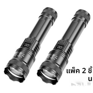 ไฟฉาย LED แบบชาร์จไฟได้ไฟฉาย Zoomable พร้อม COB ด้านข้าง LED 7 โหมดกันน้ํา High Power Hand Light Outdoor Wilderness Camping