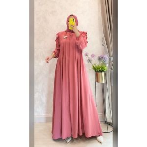 DRESS GAMIS WANITA CERINGKELS AIRFLOW LEPASAN PANJANG AKITIF BUSUI MURAH BERKUALITAS