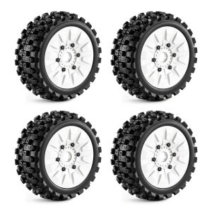 4Pcs 118*42mm RC Off‑Road Buggy Wheels & Tires Upgrade Parts for 1/8 Arrma Typhon 3S 6S BLX Traxxas Jato Kyosho HPI HSP RC Car