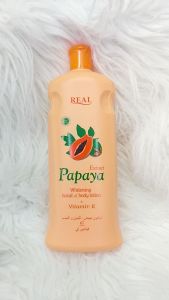 papaya 600ml whitening hand and body lotion vitamin e moisture