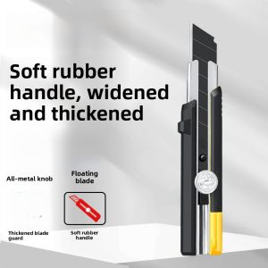 Heavy Duty Industrial Grade Stainless Steel Craft Knife 25mm Extra Large Thickened Steel Wallpaper Scissors QTA66 Hand Tool