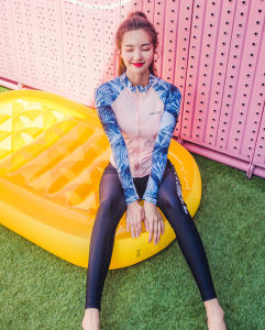 SAILBEE  New Split Sunscreen Long Sleeve Conservative Quick Drying SWIMSUIT SET N123