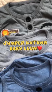 Jumper bayi tanpa lengan baby leon SNI jumsuit kutung murah bodysuit bayi baby sleepsuit kaos bayi