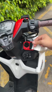 ZLWR Motorcycle Electric Door Guard for PCX 160PCX 150/click 125click 150/Vario125Vario 150/Adv150ADV160 and GIORNO. Aluminum alloy door lock cover scratch-resistant for PCX click Vario ADV and GIORNO.