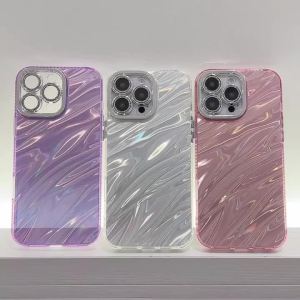 Ốp Điện Thoại Cứng PC Vân Đá Cẩm Thạch Laser Ripple Dành Cho iPhone 16 Pro 15 Pro 15 14 13 Pro Max - Mặt Lưng Chống Sốc Bảo Vệ Camera Có Nhũ Lấp Lánh