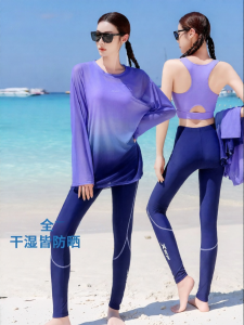 XTEP | Bộ Đồ Bơi Ba Mảnh Giúp Gọn Gàng Phong Cách Bảo Thủ