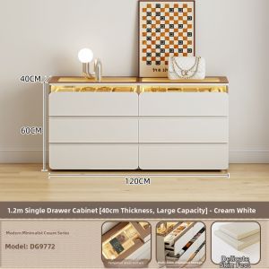 ZUNTONGGE | Slim Large Capacity Extensible Dressing Table Cabinet