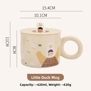 Gift Ceramic Mug with Lid