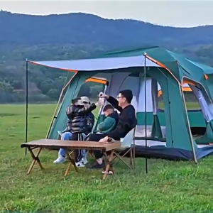 Camping Family Tent Outdoor Waterproof Tent 5-12 Person Automatic Portable Thickened Tent