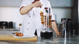 LAOG Indoor Smokeless Barbecue BBQ Grill turkey style electric BBQ oven string roaster