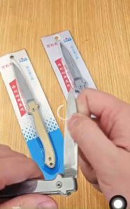 [ D011 ] Dao gọt hoa quả trái cây MINI bỏ túi du lịch  treo kèm chìa khóa . Gọn nhẹ tiện dụng