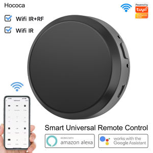 Tuya Wifi Smart Home IR RF Universal Remote Control App Voice Control Infrared Remote Controller For Alexa Google Home