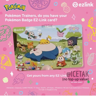 POKEMON EZLINK MRT CARD
