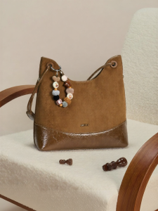 Josiny | Retro Matte Brown Tote Bag