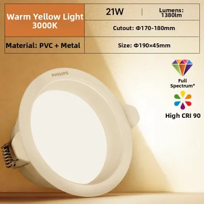 Philips | Ultra-thin Anti-glare Downlight with LED Full Spectrum Eye Protection