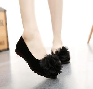 Giày Vải Bắc Kinh Mới Cỡ 34 Cho Nữ Mùa Xuân Hè Thu Màu Đen Đế Mềm Chống Trượt Làm Việc Cho Bà Bầu Khách Sạn