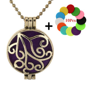 Antique Style Hollow Tree Of Life Necklace Retro Open Pendant Aromatherapy Oil Diffuser Exquisite Perfume Lockets Charm Jewelry