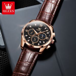 OLEVS | OLEVS Brand Mens Belt Multifunctional Quartz Watch 2888