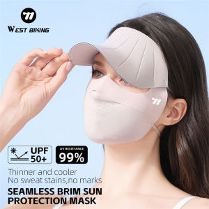 West Biking | WEST BIKING Summer Balaclava Hat Breathable Full Face UV Protection MTB Cycling Mask for Hiking Fishing Face Cover Outdoor Gears