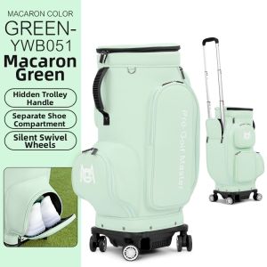 PGM GOLF | Patented Golf Bag with Separate Shoe Compartment and Omni-Directional Wheels