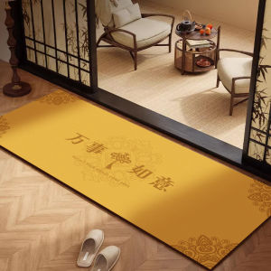 Màu Vàng Trung Hoa Mới Lót Sàn Cửa Nhà Hình Hoa Sen Lót Sàn Hình Chữ Nhật Mỏng Cho Phòng Bếp Lót Sàn Phòng Trà Lót Sàn Phòng Khách