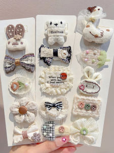 DUBAO | Cute Cartoon Fabric Hair Clip No Mark Tangle-Free