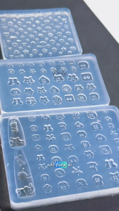 Khuôn silicon cúc áo dễ thương xinh xĩu - Làm móng học nail