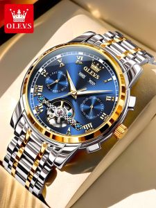 OLEVS | Automatic Mechanical Skeleton Waterproof Mens Watch