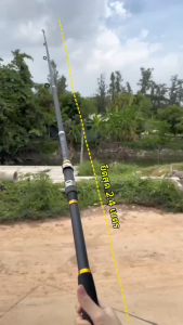 คันเบ็ด ยืดหดได้ 2.1เมตร.2.4เมตร.3.6เมตร คันสไลด์ คันเบ็ดโยนไกล ตกปลาทะเล+น้ำจืด สินค้าพร้อมใช้งาน