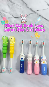 Sikat Gigi Anak 3-12 Tahun Karakter Lucu Bulu Sikat Lembut BPA Free XH07