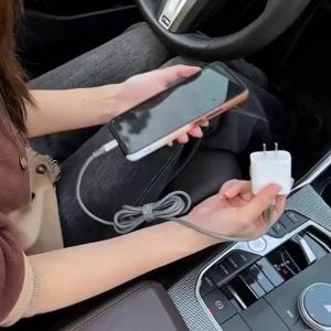 Portable Car Inverter 12V to 110V / 24V to 220V Outlet Adapter with 4 USB Ports Fast Charging Car Charger for Auto Truck SUV RV