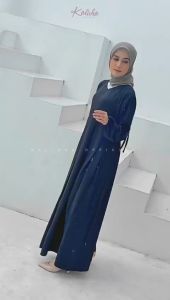 Gamis Terbaru Larisa Dress Gamis Remaja Rempel Ity Crepe Busui Wudhu Friendly By Kalishaofficial