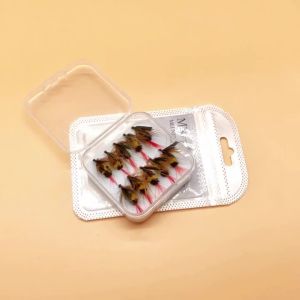 10pcs #10 Artificial Insect Bait Lure Bee Fly Trout Artificial Fishing Lures 15mm Outdoor Fishing Insects Baits Lure Set Pesca
