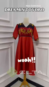 Baju tenun motif sumba gaun etnik gaun pesta formal non formal