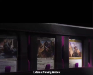 [ELA] 6-Deck Modular MTG Card Box with Dice Tray Holds 600+ Double-Sleeved Cards