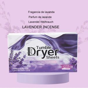 40 Pcs Tumble Dryer Sheets Long Lasting Fragrance Laundry Freshener Static Reduction Softener Paper Material For Clothes Care