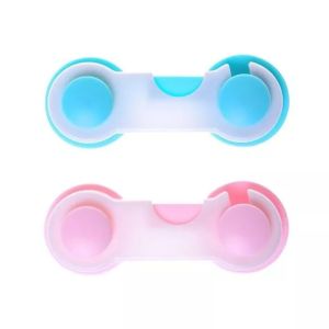 K.1pcs Plastic childrens lock Plastic Home Door Drawer Lock Kids Protect Wardrobe Cabinet Preventing children from crushing their fingers safety lock Door cabinet protective lock