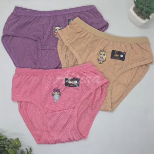 MOU 3PCS 6PCS Celana Dalam Anak Cewek Usia 1 - 8 Tahun CD Anak Perempuan Karakter Lucu Bahan Katun