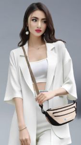 Akhtar Tas Selempang Sling Bag Pria Wanita Desain Model Terbaru 2025 Edisi Cream